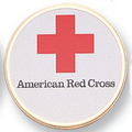 7/8" Etched Enameled Medal Insert (American Red Cross)